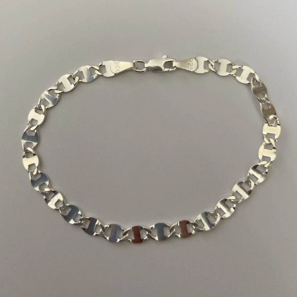 925 Silver marine 4mm bracelet